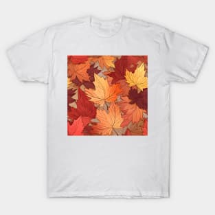 Autumn Leaves Pattern 21 T-Shirt